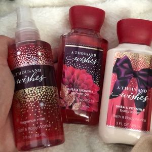 Mini a thousand wishes bath & body works set